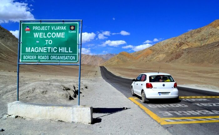 Mysterious Magnetic Hill near Leh in Ladakh